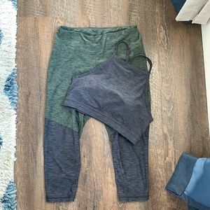Prana legging and crop top bra set